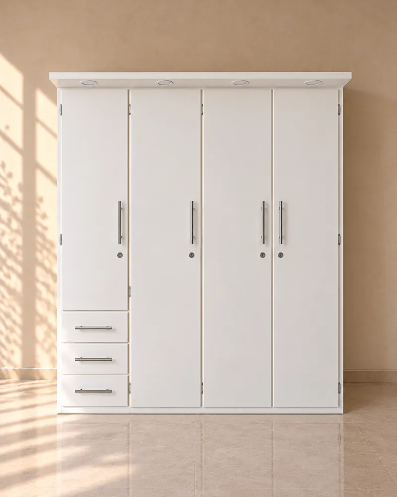 Clóset de puertas lisas