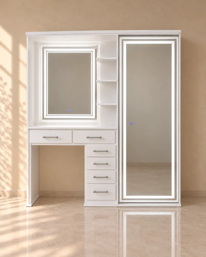 Set con doble espejo LED